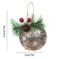 thumbnail image 3 of ¡Compra y Aprovecha las Mejores Ofertas!, Nueva bola de Navidad adhesiva con lentejuelas, agujas de pino, nueces, decoración de espuma de alta calidad, bola de Navidad para decoración del hogar, 3 of 9
