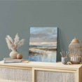thumbnail image 2 of Wall Art Prints, Abstract Brown Framed Canvas Prints for Bedroom Living Room Bathroom Office, Winter Geometric Coastal Ocean Color Blocks Gallery Wrap Wall Art Poster for Gifts Home Decor 12"x12", 2 of 9