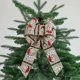 thumbnail image 4 of Christmas Tree Top Large Bow Nine Ears Imitation Fabric Alphabet Decorated Bow, 4 of 5