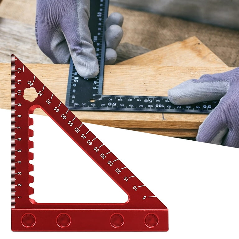 Cutting Ruler Metal Crafting Ruler Lightweight Aluminum Alloy Safety