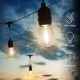 thumbnail image 2 of Pure Garden 50FT Outdoor String Lights with Vintage-Style LED Edison Bulbs, 2 of 8