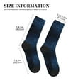 thumbnail image 3 of KLL Blue Glitter Retro Print Cool Socks Men's Women's Crew Socks Funny Crazy Novelty Stockings, 3 of 7