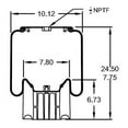 thumbnail image 3 of Airbag Air Bag Spring for Firestone 8864, W01-358-8864, W013588864, 3 of 6