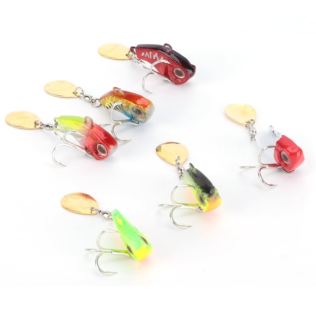 Metal Mini VI Bwith Spoon,Metal Mini VIB with VI Bwith Spoon Trout Fishing Lure Sinking Lures Rotating Tail Exquisite Design