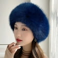 thumbnail image 4 of Russian Hat Faux Fur Hat for Women Winter Fluffy Cold Weather Cap Warm Outdoor Hat, 4 of 6
