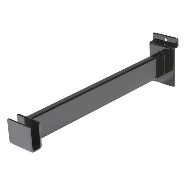 Econoco EBL/FB 12" Bracket for Rectangular Tubing - Black Color,Pack Size - 24