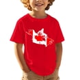 thumbnail image 1 of T-shirt Canada pour Garçons Drapeau Canadien Col Rond Manches Courtes T-Shirt Filles Fête du Canada Imprimé Feuille d'Érable Mode Urbaine Garçons Fête du Canada T-Shirt à Imprimé Graphique, 1 of 5