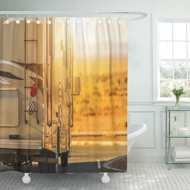 SUTTOM Camper Recreation Vehicle Rv Trip Class C Motorhome Closeup