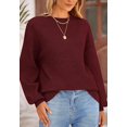 thumbnail image 6 of PRETTYGARDEN Women's Winter Sweaters Casual Crew Neck Long Sleeve Pullover Ribbed Knit Loose Fit Sweater Tops, 6 of 10