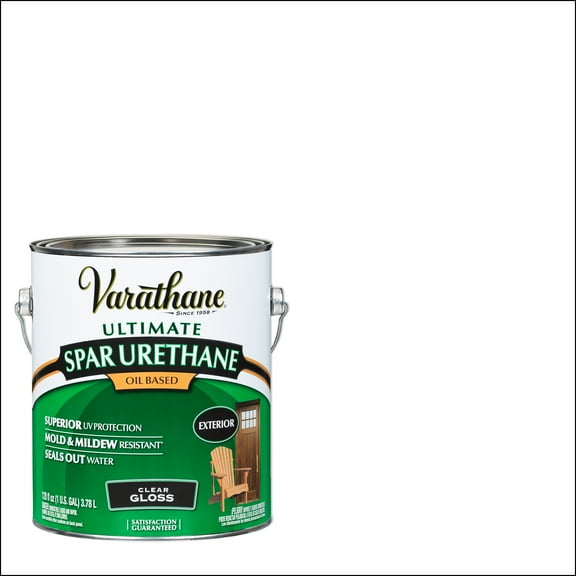 2 Pack, Gloss Clear, Varathane Exterior Wood Ultimate Spar Urethane Oil-Based-9231, Gallon