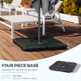 thumbnail image 4 of Outsunny Base de Parasol 4 Pcs avec Verrouillage en U, Noir, 4 of 10