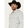thumbnail image 2 of Gibson Trading Co Men's Pavement Medallion Print Long Sleeve Pearl Snap Light Blue XX-, 2 of 4