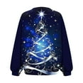 thumbnail image 4 of WXLWZYWL Womens Ugly Christmas Sweater Funny Sweatshirts Holiday 3D Print Trendy Cute Long Sleeve Pullover 2024 Loose Christmas Sweaters Pullover, 4 of 6
