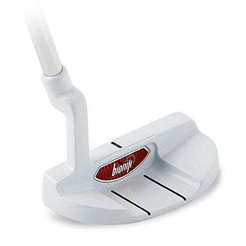 Bionik 105 Nano Blanc golf Putter Droitier Style Semi Maillet avec Alignement Ligne jusqu'à Outil de la Main 31 Pouces Ultra Petite Dames Parfait pour Aligner Vos Putts