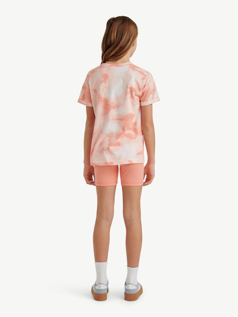 Justice Girls Tee & Bike Short Set, Sizes XS - XLP - Walmart.com