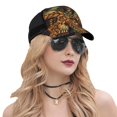 thumbnail image 5 of Baseball Caps Mesh Dad Snapback Outdoor Hats for Men Women, Native Indian Feathers Ethnic Tassles, 5 of 7