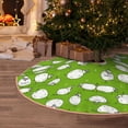 thumbnail image 5 of Rateoe Funny Sheep Doing Yoga Pattern Christmas Tree Skirt with Ties , Christmas Tree Decorations, Farmhouse Christmas Decor Xmas Holiday Decorations-36", 5 of 6