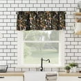 thumbnail image 2 of Mushroom Kitchen Curtains, Botanical Wild Herbs Leaves Valance for Kitchen Windows, Mushroom Print Small Short Curtains Window Treatments Valance for Kitchen Cafe, 54x18 Inch, 1 Panel, 2 of 5
