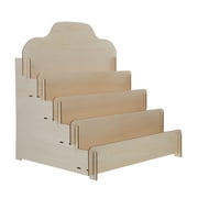 HONMEET Compact Wooden Display Stand, Versatile for Greeting Cards and Cosmetics, Durable Construction