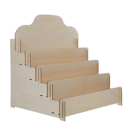 HONMEET Compact Wooden Display Stand, Versatile for Greeting Cards and Cosmetics, Durable Construction
