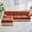 Red, variant on 3-Seater High Quality Velvet Fabric, Cloud Modular Sectional, Tassel Skirt, Button Tufted Design, High-density High Resilience Foam, Easy to Assemble, Premium Wooden Base for Living Room Study (Red)