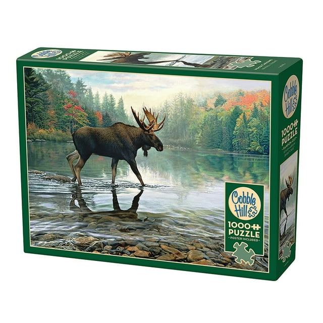 Cobble Hill Jigsaw Puzzle - Moose Crossing, 1000 Piece Puzzle