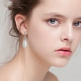 thumbnail image 3 of Teissuly Fashion Gorgeous Pearl Earrings Necklace Three-piece Set Valentine's Day Gift, 3 of 6
