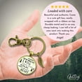 thumbnail image 3 of Father of The Bride Gift Gutsy Goodness Bronze Keychain Whole Life Love Her Promise From Groom Wedding Ring, 3 of 8