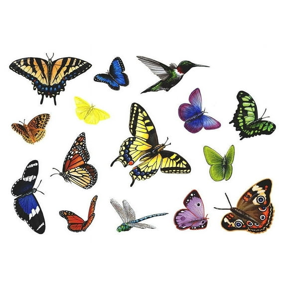 Walls of the Wild Butterfly Collection Wall Decal Stickers