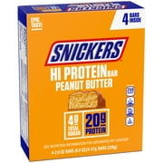 SNICKERS HI PROTEIN BAR PEANUT BUTTER 4CT