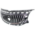 thumbnail image 3 of For 11-13 Regal (Base & CXL) Front Grille Assembly Chrome Shell w/Black Insert, 3 of 5