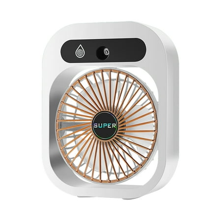 

Desk Misting Fan Cooling Mister Fan USB Rechargeable Humidifier Portable Spray Misting Fan with 3 Wind Speeds for Camping Home Room Office