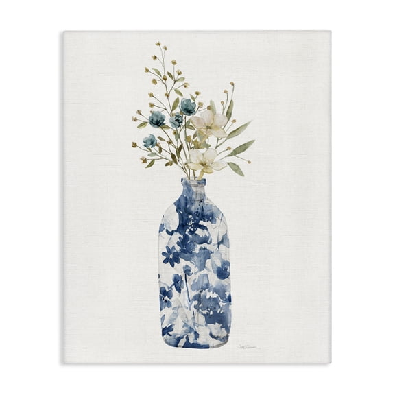 Stupell Industries Chinoiserie Blooms White Florals Canvas Wall Art, design by Carol Robinson, 48 x 36