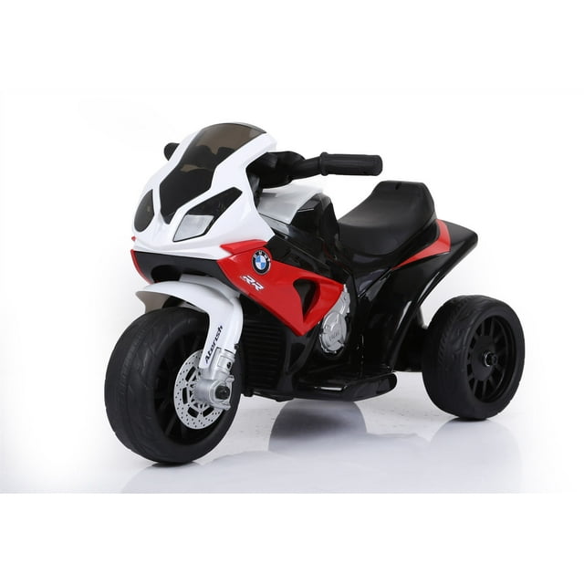 PINGÜE® Motocicleta Montable Eléctrica para Niños BMW® S1000 RR - Licencia Oficial | Batería 6V, Faros LED, Música, Pedal, Suspensión de Resorte | 3 Ruedas | ROJA