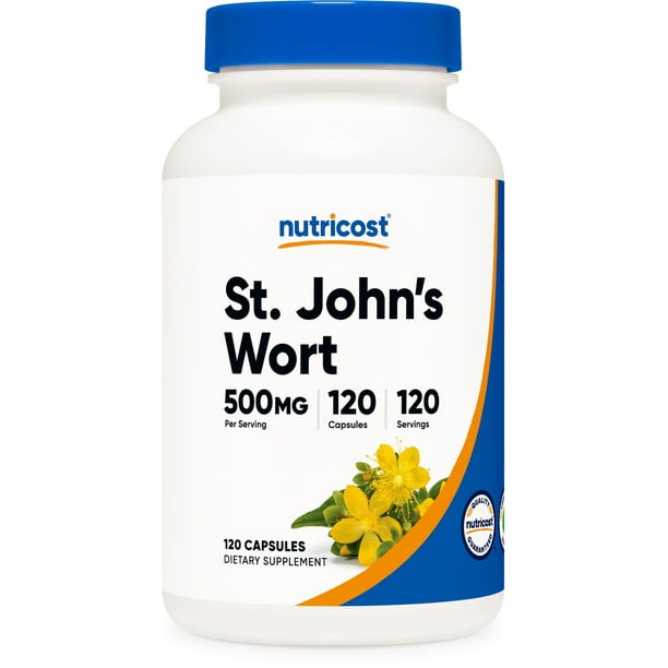 Nutricost St. John's Wort Capsules (500mg) 120 Capsules NonGMO