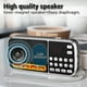 thumbnail image 5 of Radio AM FM portátil BOESPATR Radios pequeñas con batería recargable, 5 of 9