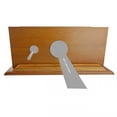 thumbnail image 3 of Renovators Supply Light Oak Wooden Raised High Tank Pull Chain Toilet Part Tank w/Screws, 3 of 6