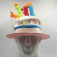 thumbnail image 2 of Happy Birthday Cake Top Hat for Adult Toddler Funny Cute Caps, 2 of 3