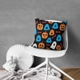thumbnail image 4 of Halloween Throw Pillow Cases Happy Halloween Ghost Boo Spooky Pillow Cases Throw Cushion Cover Cushion Cases for Home Office Halloween Decor,16x16 Inch (2Pcs), 4 of 6