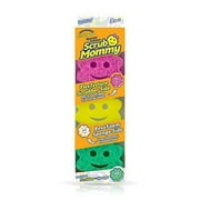 Scrub Mommy Power Flower Dual-Sided Scrubber and Sponge Scratch Free and Resists Odors, 3 Count, 1 Each