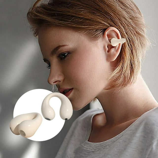 Écouteurs Bluetooth Ouverts Yrmaups Écouteurs Bluetooth Ouverts 2023, Écouteurs Sans Fil avec Conduction Atmosphérique, Casque de Sport Isolant le Bruit pour la Course, la Gym, le Travail, les Voyages