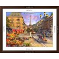 Paris Life (Variant 1) Art Print by Dominic Davison, Brown