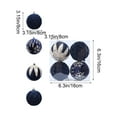 thumbnail image 3 of kladzum Flocked Christmas Balls Ornaments Set of 4 Shatterproof Christmas Tree Hanging Ornaments Holiday Decorative Ball 3.1" Glitter Plastic Balls Xmas Tree Decorations, 3 of 7