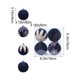 thumbnail image 3 of 8CM Flocked Christmas Balls Hanging Balls Glitter Plastic Balls Christmas Tree Ornament Set Of Four, 3 of 6