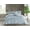 Blue Leafs, variant on Istanbul Collection Handmade Comforter Set - 5 Piece Set - Cotton Blend - Modern, Comforter, Matching Shams and Throw Pillows