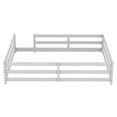 thumbnail image 6 of DreamBuck Full Size Floor Bed, Wood Montessori Floor Bed with Fence, Montessori Bed Full Size, Wood Montessori Floor Bed for Bedroom, Gray, 6 of 8