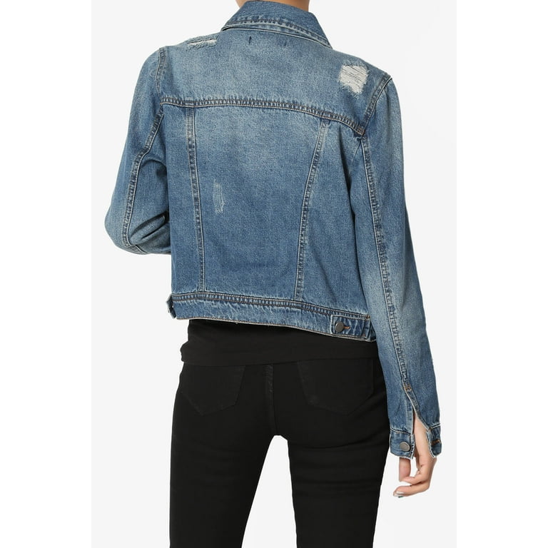 Faded wash 2025 denim jacket
