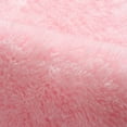 thumbnail image 3 of ANITYSO Pink Fluffy Area Rug Oval 31 x 63" Soft Shaggy Plush Absorbent Non Slip Carpet for Bedroom Living Room, 3 of 7