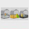 thumbnail image 2 of fastboy Clear Bird Bath Box Bathing Tub Hanging Cage Small Birds for Lovebird Canary, 2 of 9