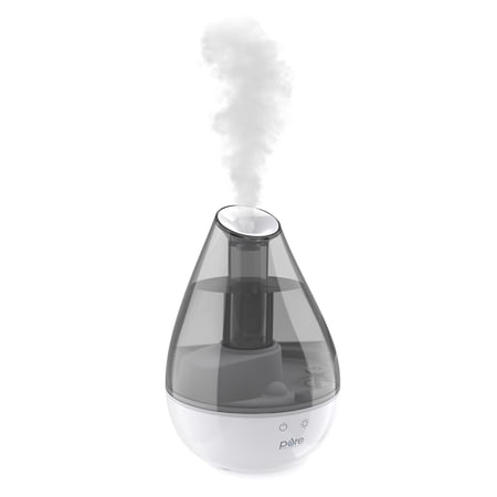 Pure Enrichment MistAire Drop Ultrasonic Humidifier with Night Light, White